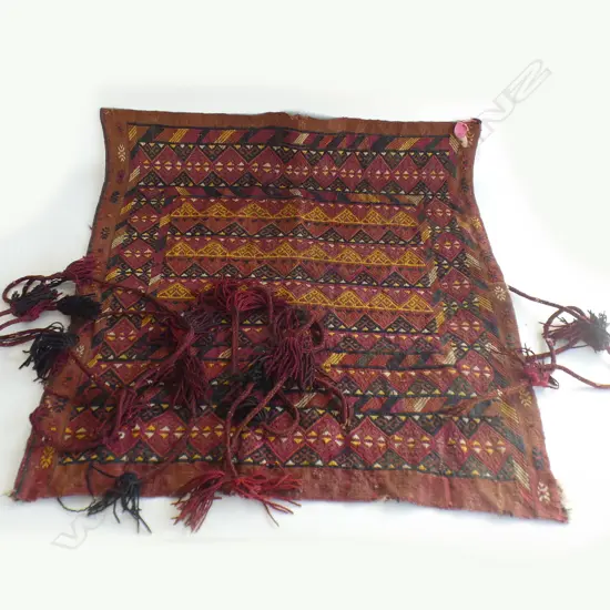 An Afghan tribal bedding bag face,